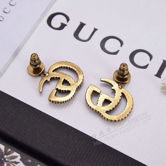 GUCCi飾品 古馳2019年新款 雙G耳釘 代購級別 Gucci耳飾耳環  zgbq1156